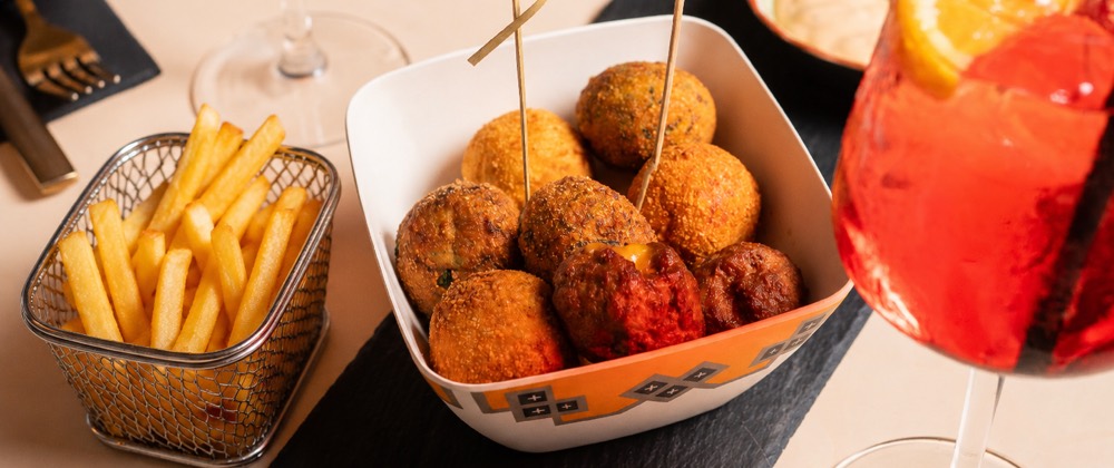 Menu Easy — polpette, patatine e birra